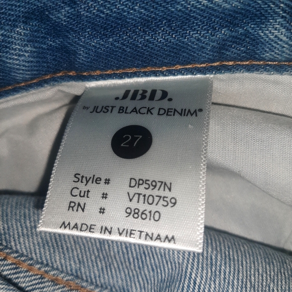 Just Black Denim Highrise Wide Leg Jeans - Picture 4 of 4